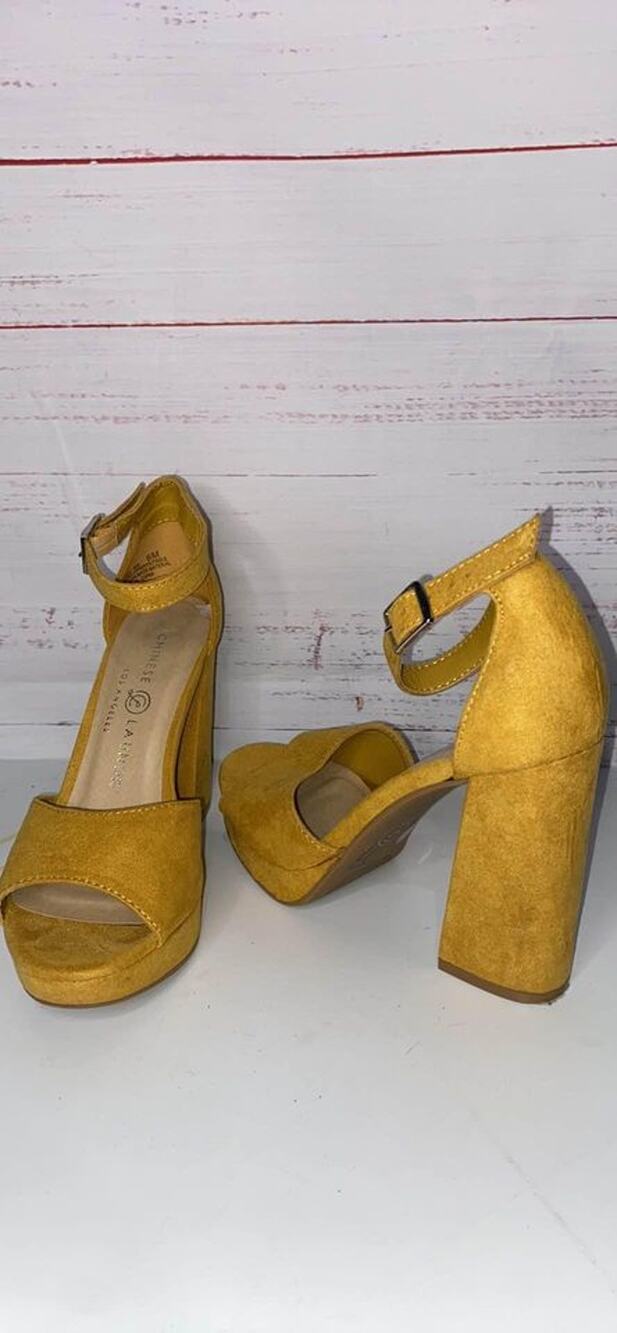 Yellow Chinese Laundry Heels Women's US SIZE 6.5